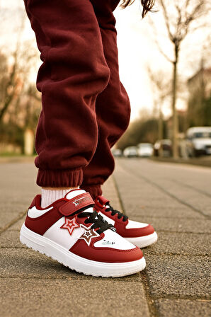 Kız Çocuk Yıldız Detaylı Sneaker Ayakkabı 