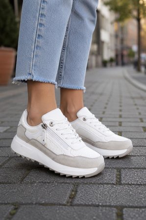 Kadın Sneakers Spor Ayakkabı Günlük Rahat Şık Modern Kalın Tabanlı Casual Ayakkabı