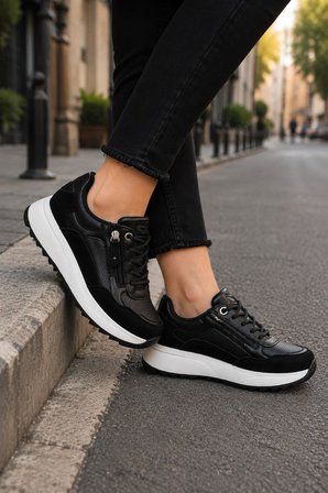 Kadın Sneakers Spor Ayakkabı Günlük Rahat Şık Modern Kalın Tabanlı Casual Ayakkabı