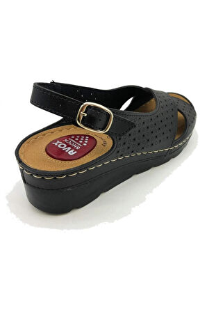 Kadın Günlük Anatomik Ortopedik Jel Taban Topuk Dikeni Önleyici Rahat Jelli Anne Sandalet