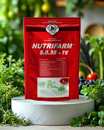 NUTRIFARM 5-0-35 + TE EC FERTILIZER NK GÜBRESİ HARMANLANMIŞ