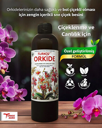 Orkide Bol Çiçeklenme ve Canlı Yapraklar İçin Orkide Besini Hobi kullanımı içindir (küçük boy)