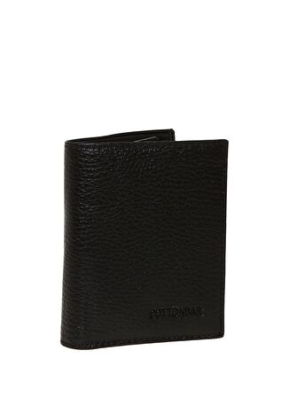 Cotton Bar Siyah Erkek Deri Cüzdan MAKARIOS
