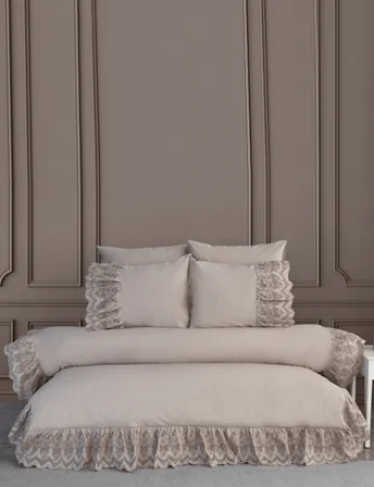 Romantica Poplin Nevresim Takımı - Bej