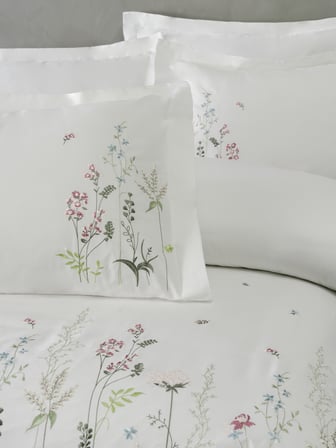 Botanic Nakışlı Pamuk Saten Çift Kişilik Nevresim Takımı
