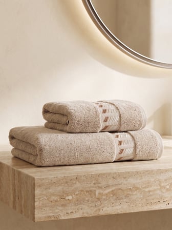 Galia 2'li Nakışlı Banyo Havlusu Seti