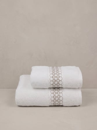 Nomad 2'li Nakışlı Banyo Havlusu Seti