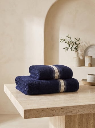 Katrina 2'li Nakışlı Banyo Havlusu Seti