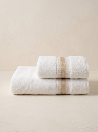 Katrina 2'li Nakışlı Banyo Havlusu Seti