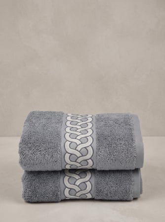 Yula 2'li Nakışlı El Havlusu Seti 50x90 Cm