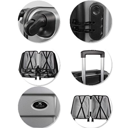 My Valice Ruby Abs Büyük Boy Valiz Rose Gold