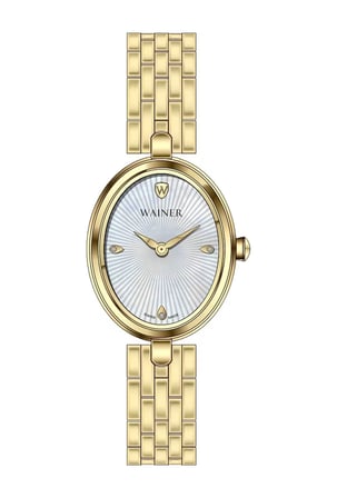 Wainer 22 Mm Quartz Saat Wa.18210-d Sedef