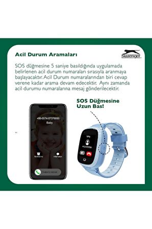 Slazenger SL.09.2158.5.04 Akıllı Çocuk Saati SİM Kartılı	