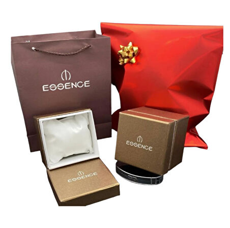 ESSENCE D1212.170 YEŞİL KADRANLI ÖRGÜ BİLEZİK GOLD RENK KADIN KOL SAATİ