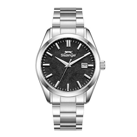Slazenger SL.09.2520.1.01 Takvimli 10 Atm Suya Dayanıklı Çelik Kasa Metal Renk Erkek Kol Saati