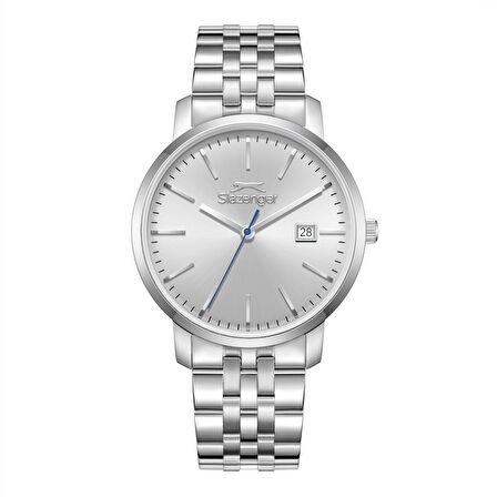 Slazenger SL.09.2529.1.03 Takvimli 10 Atm Suya Dayanıklı Çelik Kasa Metal Renk Erkek Kol Saati