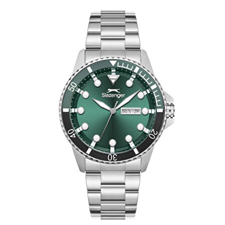 Slazenger SL.09.2544.2.02 Takvim ve Gün Göstergeli Çelik Kasa Metalik Renk Erkek Kol Saati