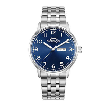 Slazenger SL.09.2560.2.07 Çelik Kordon Çelik Kasa 10 ATM Suya Dayanıklı Metalik Renk Erkek Kol Saati