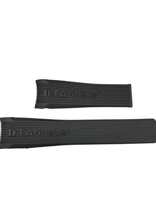 Tag Heuer SLS Mercedes Uyumlu Siyah Silikon Saat Kordonu Kayışı 24x20mm