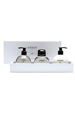 Vakko Infiniti For Her No:1  EDP Çiçeksi Kadın Parfüm 100 ml & Vücut Losyonu 150 ml + Dus Jeli 250 ml