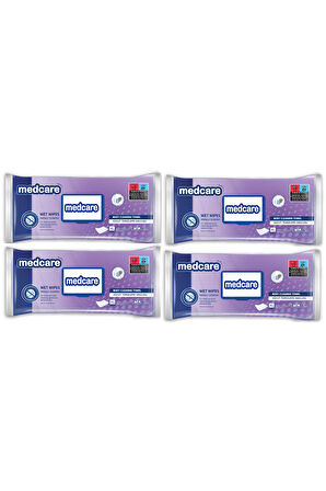 Medcare XLarge Boy Vücut ve Perine Temizleme Havlusu 30cm*30cm Ekstra Kalın 50 lik 4 Paket