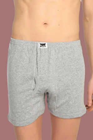 Erkek Siyah 6'Lı Paket Pamuklu Ribana Spor Boxer