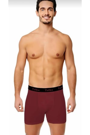 0400 ERKEK ELASTAN SPOR BOXER TEKLİ