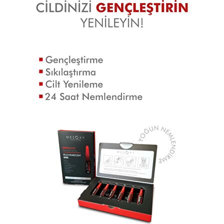 Mesoxy Oxyrevive Yaşlanma Karşıtı Kolajen 30 Yaş + Gece-Gündüz Yüz Ampul 6x2 ml 