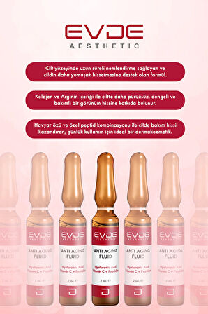  Anti Aging Fluid Yaşlanma Karşıtıcı Cilt Bakım Serumu 2ml x 10 Ampul