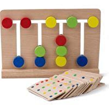 Four Color Game Ahşap Çocuk Akıl Zeka Oyunu ( Dört Renk Oyunu )