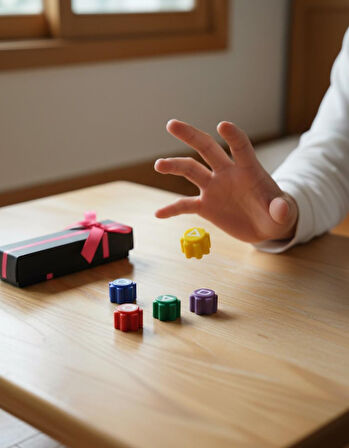 Squit Game Beştaş Oyunu - 5 li Zeka Küpü - Hediye Kutulu Dikkat ve Strateji Oyunu