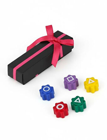 Squit Game Beştaş Oyunu - 5 li Zeka Küpü - Hediye Kutulu Dikkat ve Strateji Oyunu