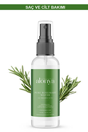 Alonya Pure Rosemary Saf Biberiye Suyu Saç Uzatma ve Cilt Canlandırıcı Tonik 150 Ml