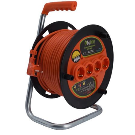 Bylion Makaralı Uzatma Kablosu 3X1.5Mm 20Mt MK2015