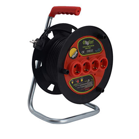 Bylion Makaralı Uzatma Kablosu - 3X2.5mm 50mt