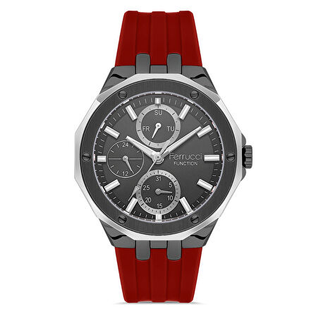 Ferrucci FER.03469S.02 Slikon Kordon Erkek Kol Saati