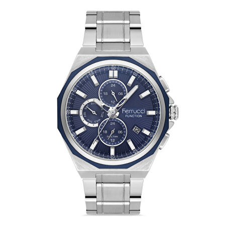 Ferrucci FER.03600M.02 Çelik Kordon Erkek Kol Saati