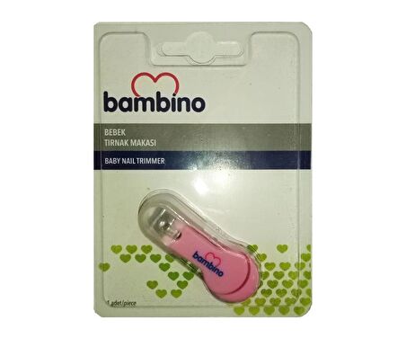 Bambino Muhafazalı Çıt Çıt Makas P0667 - Pembe