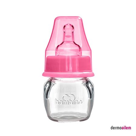 Bambino Prematüre Cam Biberon Pembe 30 ml