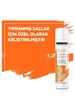 Toni & Guy Damage Repair Yıpranmış Saçlar Için Şampuan 250ML + Saç Kremi 250ML 2li Set