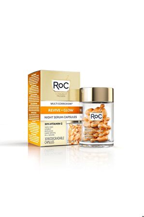 Roc Cildi Aydınlatıcı Kapsül Serum 30 Kapsül + RoC Nem ve Canlılık Veren Kapsül Serum 10 Kapsül 2li Set