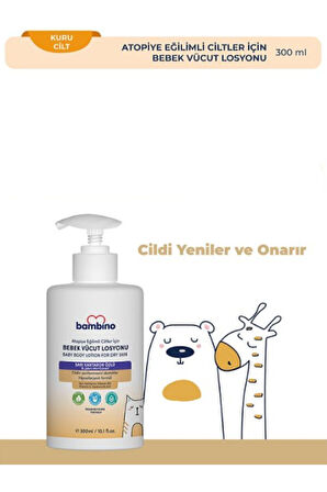 BAMBİNO BEBEK VÜCUT LOSYONU SARI KANTARON ÖZLÜ 300 ML 8681689313616