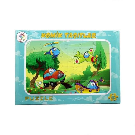 Komik Taşıtlar Puzzle
