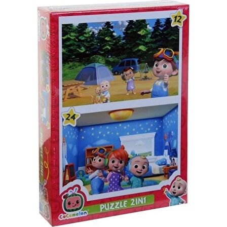 AlışVerişDevi 2 In 1 3+ Yaş Büyük Boy Puzzle 36 Parça