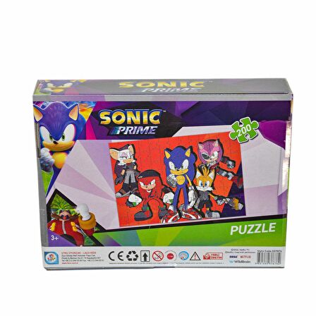 Sonic Yaşam 200 Parça Çocuk Puzzle