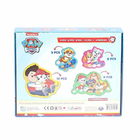 Loço Kids PW7932 1+ Yaş Büyük Boy Puzzle 3 - 6 - 9 - 12 Parça