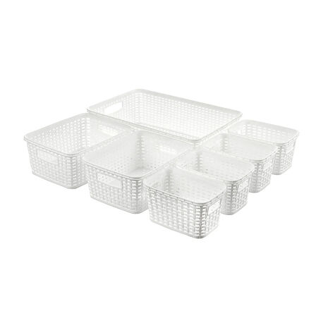 Tuffex Rattan Organizer Sepet Set 7 Parça