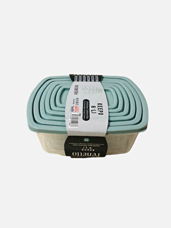 Renetto Keepo 6'lı Dikdörtgen Saklama Kabı