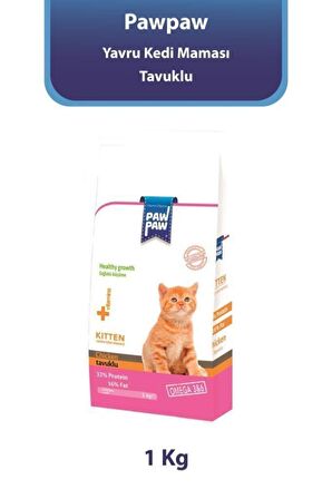 Paw Paw Kitten Tavuk Etli Yavru Kedi Maması 1 Kg