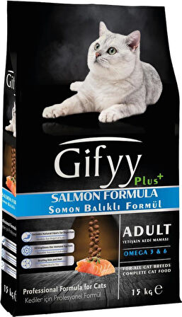 Gifyy Somonlu Kedi Maması 15 Kg